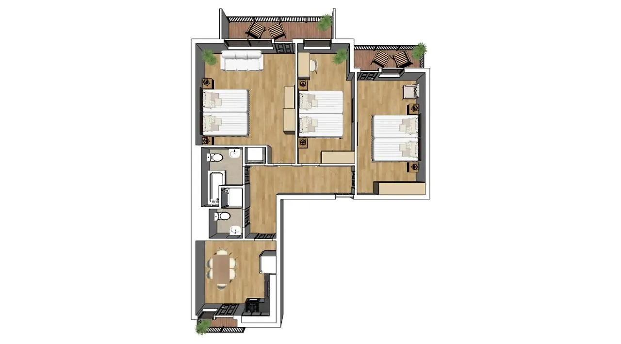 Flatista Homes - Hirschgarten Mnichov